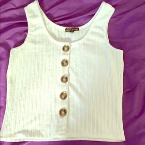 Button up crop top